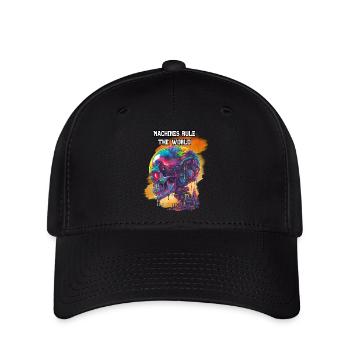 Les machines dirigent le monde. Scifi, Futur, High-Tech - Casquette Flexfit - noir - Devant