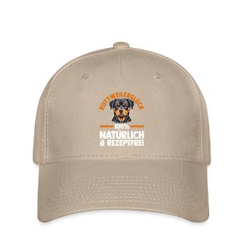 Hund Rottweiler - Flexfit Cap - Khaki - Vorne