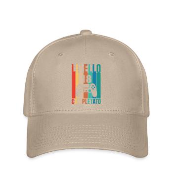 Level 18 – Abgeschlossenes Gamer-Geburtstags-Design - Flexfit Cap - Khaki - Vorne