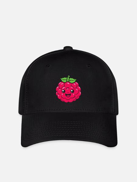 Himbeere - Flexfit Cap - Schwarz