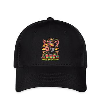 ROOTS ROCK REGGAE Cool Pig - Flexfit Cap - black - Front