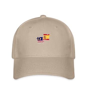 Malaisie Espagne Drapeau Espagnol Malaisien - Casquette Flexfit - kaki - Devant