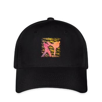 Taekwondo - Flexfit Cap - Schwarz - Vorne