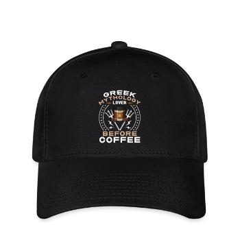 Amoureux de la mythologie grecque avant l’amateur de café antique - Casquette Flexfit - noir - Devant