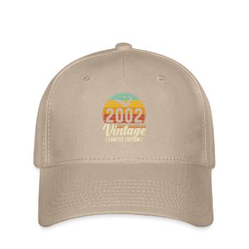Vintage 2002 aged to perfection - Flexfit Cap - khaki - Front
