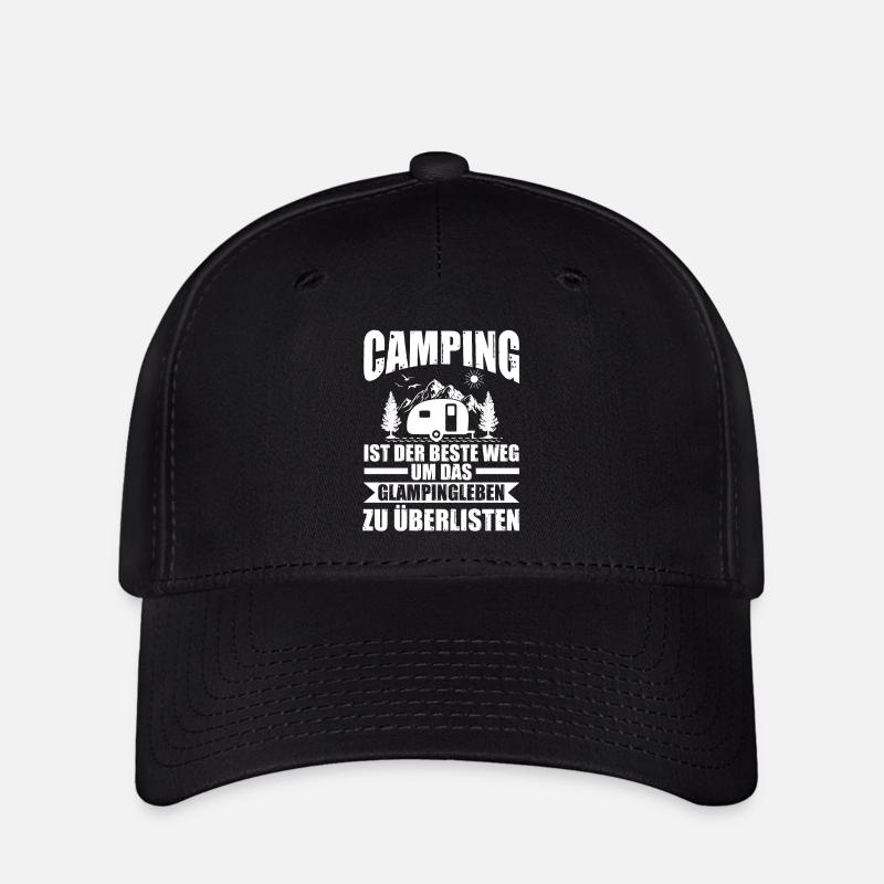 Camper Caravan Motorhome Camping Camping - Flexfit Cap - black