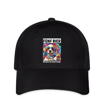 Drôle de chien cinq bière romaine cinq vous impie - Casquette Flexfit - noir - Devant
