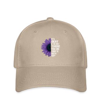 Sensibilisation à la prévention du suicide - Casquette Flexfit - kaki - Devant