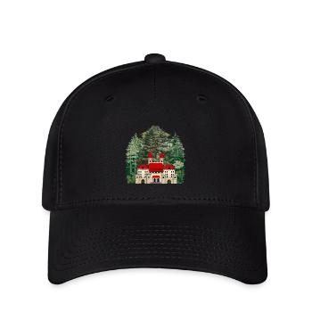 Château de conte de fées Château Forteresse Moyen Âge Immobilier - Casquette Flexfit - noir - Devant