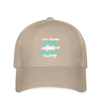 Sandre pêche pêche pêcheur cadeau - Casquette Flexfit - kaki - Devant