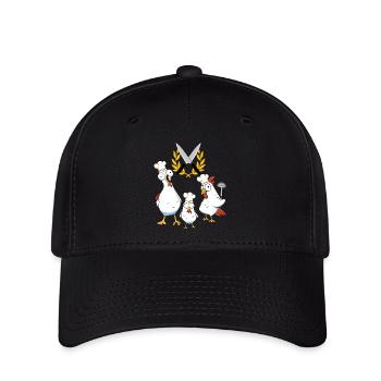 Amateur Cuisiniers Poulets Volaille Cuisinier Restaurant Local - Casquette Flexfit - noir - Devant