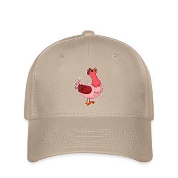 Chicken Motif Animal - Flexfit Cap - khaki - Front