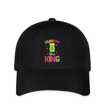 Gümmibär König der Süßigkeiten - Flexfit Cap - Schwarz - Vorne