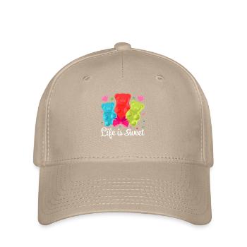 Gümmibären machen das leben süßer - Flexfit Cap - Khaki - Vorne