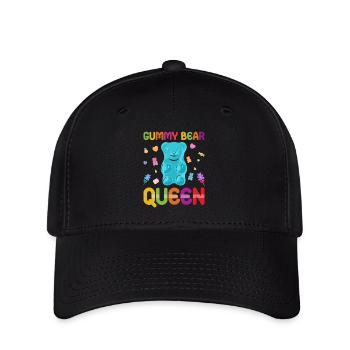Gümmibär Königin der Süßigkeiten - Flexfit Cap - Schwarz - Vorne