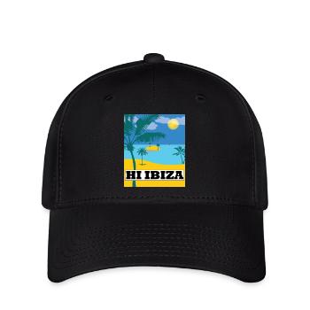 Hi Ibiza, Ibiza Beach - Flexfit Cap - black - Front