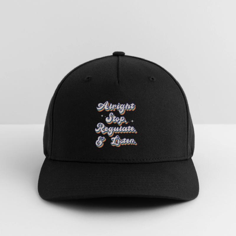 Arrêtez de réguler et d’écouter Enseignant Casquette Flexfit