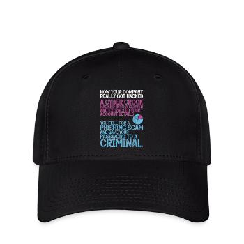 Piratage informatique en cybersécurité - Casquette Flexfit - noir - Devant