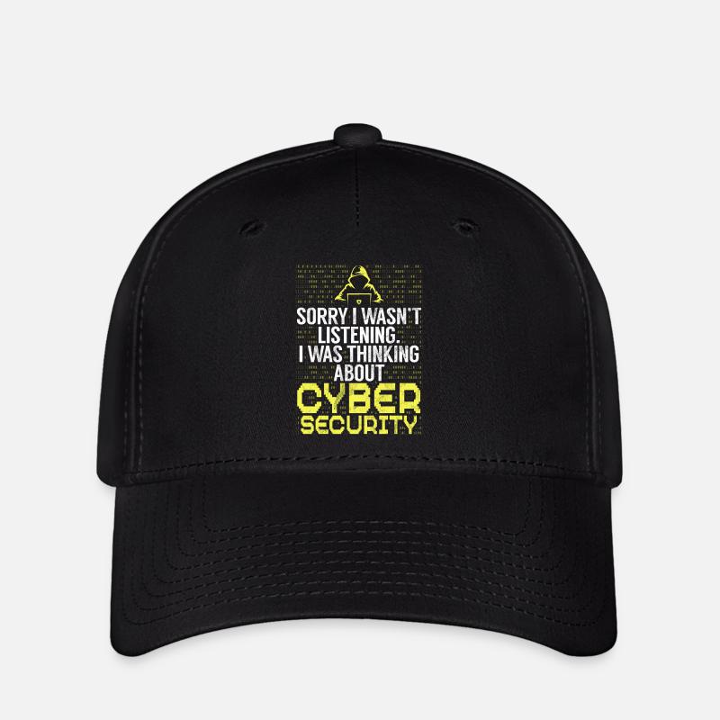 Cyber security hacker hacking - Flexfit Cap - black