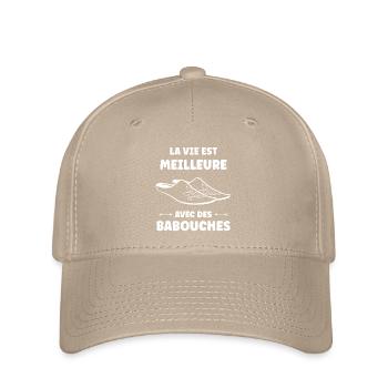 Hausschuhe Humor - Flexfit Cap - Khaki - Vorne