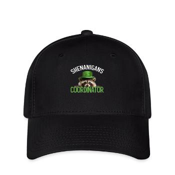 Shenanigans Coordinator Cute Raccoon Funny - Flexfit Cap - black - Front