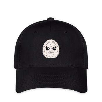 Gehirn Autismus Asperger Kavaii Intelligenz - Flexfit Cap - Schwarz - Vorne
