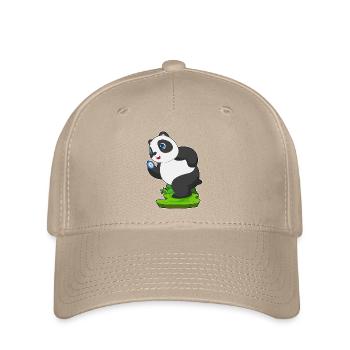 Panda Jogger Jogging Sport - Casquette Flexfit - kaki - Devant