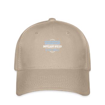 Retirement Retiree Retiree Double Headed Player - Flexfit Cap - khaki - Front