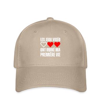 Les Jeux Vidéos Ont Ruiné Ma Vie Gamer Geek Gaming - Casquette Flexfit - kaki - Devant