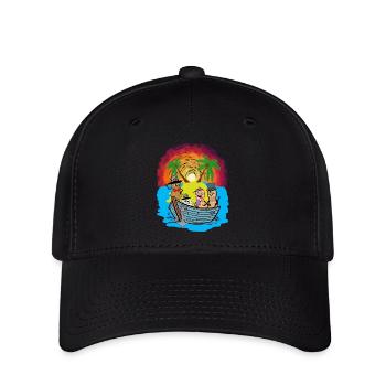 South Seas Expedition Travel Adventure Peanuts Ahoy - Flexfit Cap - black - Front