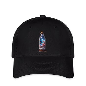 Univers en bouteille Esthétique de Style Bohème - Casquette Flexfit - noir - Devant