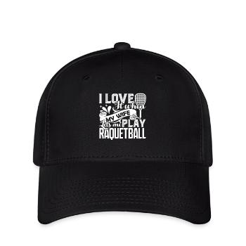 Racquetball Lets Me Play Racquetball - Flexfit Cap - black - Front
