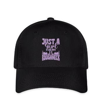 Juste Une Fille Amoureuse D’une Plate-Forme Pétrolière Brute Oilfi - Casquette Flexfit - noir - Devant