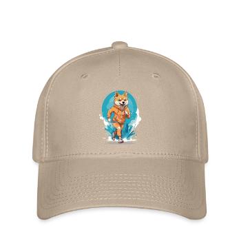 Running Shiba Dog Thrills Jogger - Casquette Flexfit - kaki - Devant