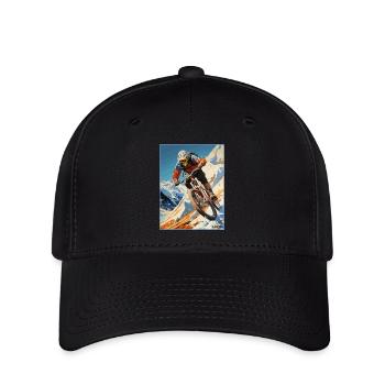 VTT super cool plein d’action - Casquette Flexfit - noir - Devant