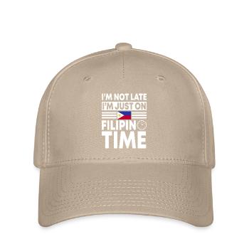 Filipino Time - Flexfit Cap - khaki - Front