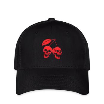 Cherry skulls - Flexfit Cap - black - Front