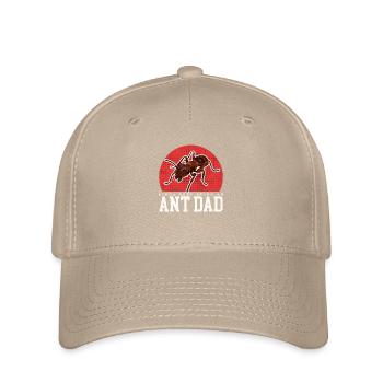 Ants Dad Ant Farm Formicarium Gift - Flexfit Cap - khaki - Front