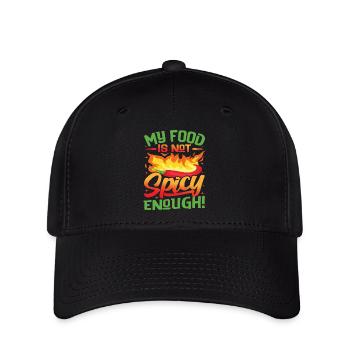 Ça a l’air chaud – fille avec du piment fort et - Casquette Flexfit - noir - Devant
