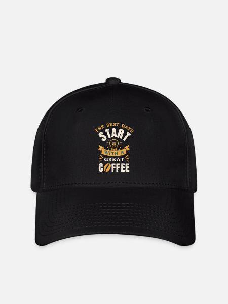 Kaffeeliebhaber Barista Zitat Cappuccino Expresso - Flexfit Cap - Schwarz