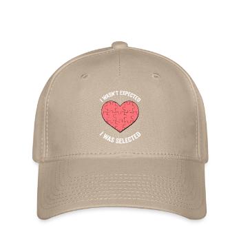 I Wasn't Expected I Was Selected Family AdoptionA - Flexfit Cap - Khaki - Vorne