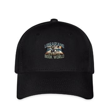 Librarians Are The Heroes Of Bookworm Librarians - Flexfit Cap - black - Front