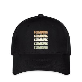 Liebe die Natur Klettern Naturschutz Männer Frauen - Flexfit Cap - Schwarz - Vorne