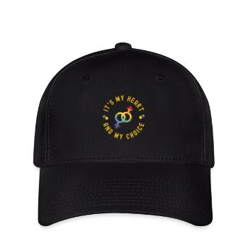 Cute Lesbian Pride Month Celebration Party - Flexfit Cap - black - Front