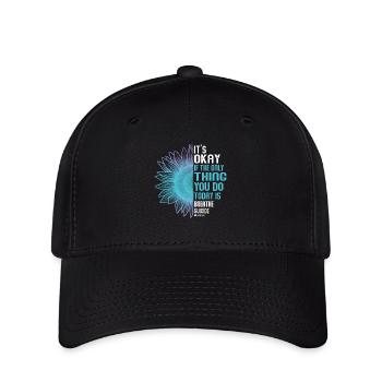 Sensibilisation à la prévention du suicide - Casquette Flexfit - noir - Devant