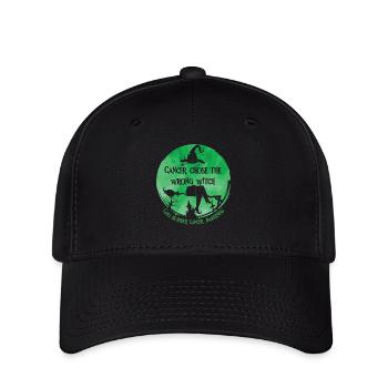 Krebs Hexe Grün Gallenblasenkrebs - Flexfit Cap - Schwarz - Vorne