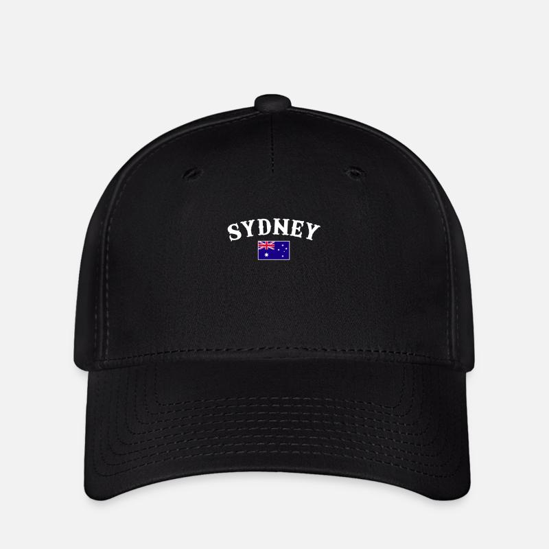 Sydney Australie Australie Drapeau australien - Casquette Flexfit - noir