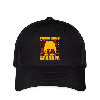 Fier grand-père lutteur de sumo - Casquette Flexfit - noir - Devant