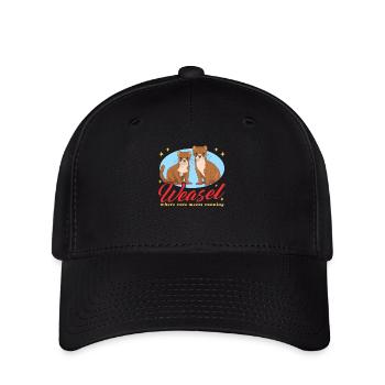 Souris Belette Belette Belette Naine Cadeau - Casquette Flexfit - noir - Devant