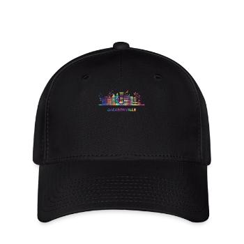 Jacksonvillians Skyline Jacksonville - Flexfit Cap - Schwarz - Vorne